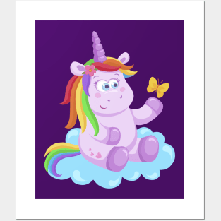 Unicorn enjoy Posters and Art